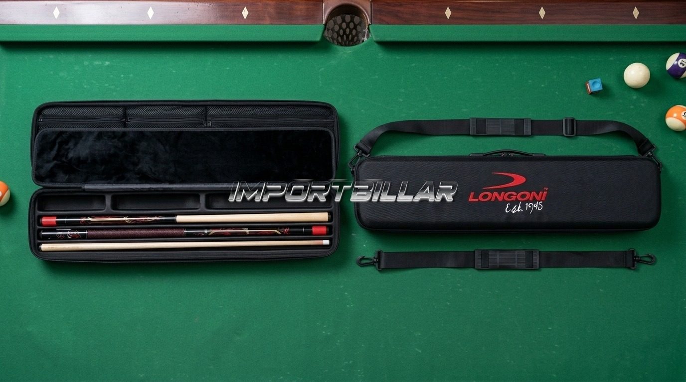Estuche rígido Longoni EVA para 1 culata y 2 flechas: estuches de billar IMPORTBILLAR